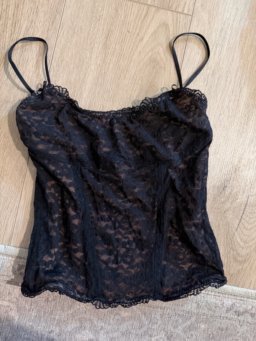 House of CB Romina Black corset with Spaghetti Straps